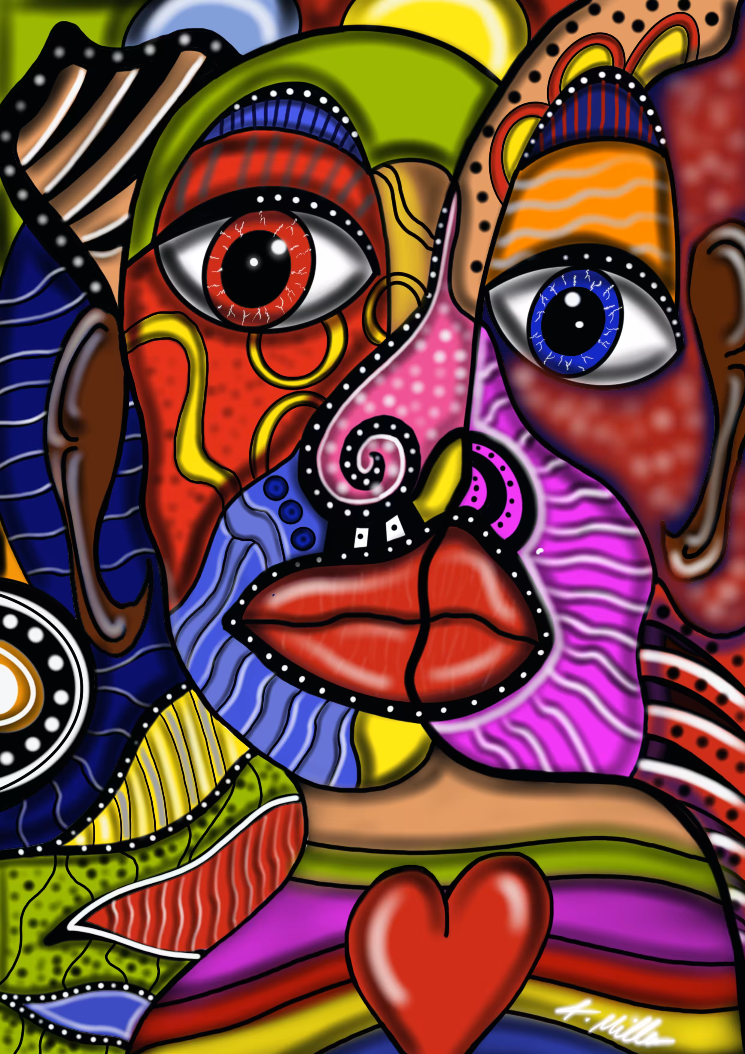 Popart/Abstract: Twins