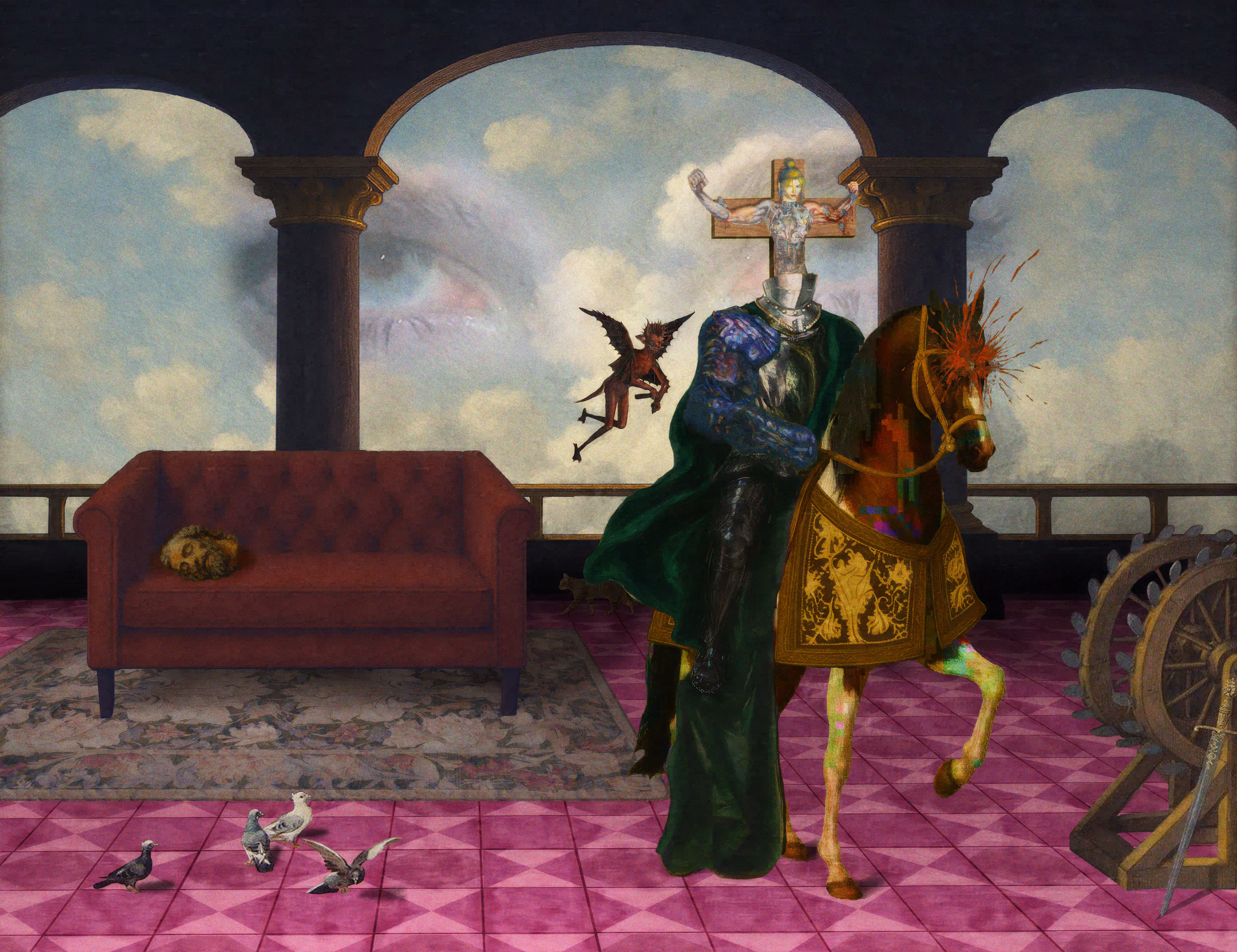 The Pilgrim’s Living Room Crucifixion; Mona Lisa Hyper-Gamble #162