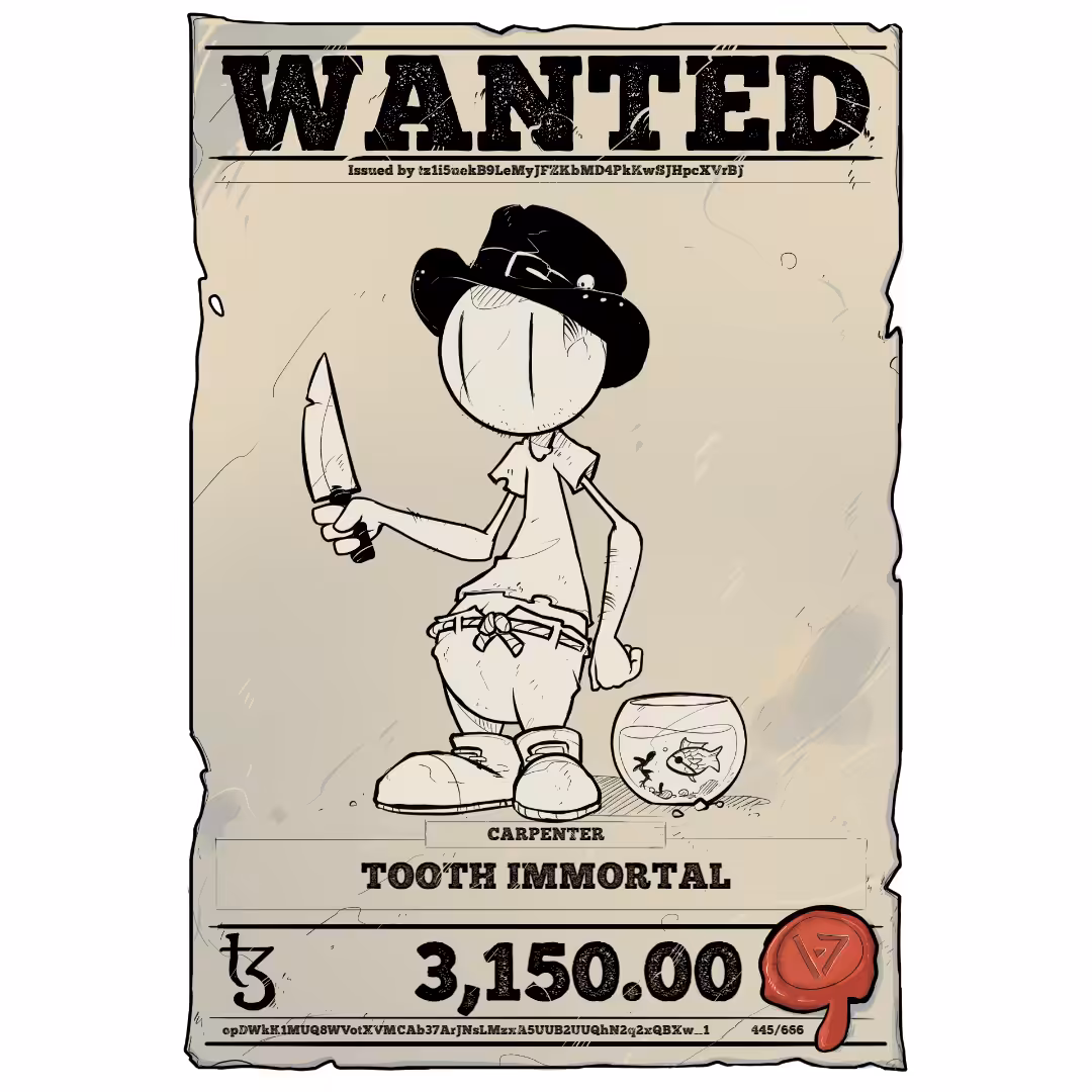 TOOTH IMMORTAL | TEZOS PIRATE 445/666