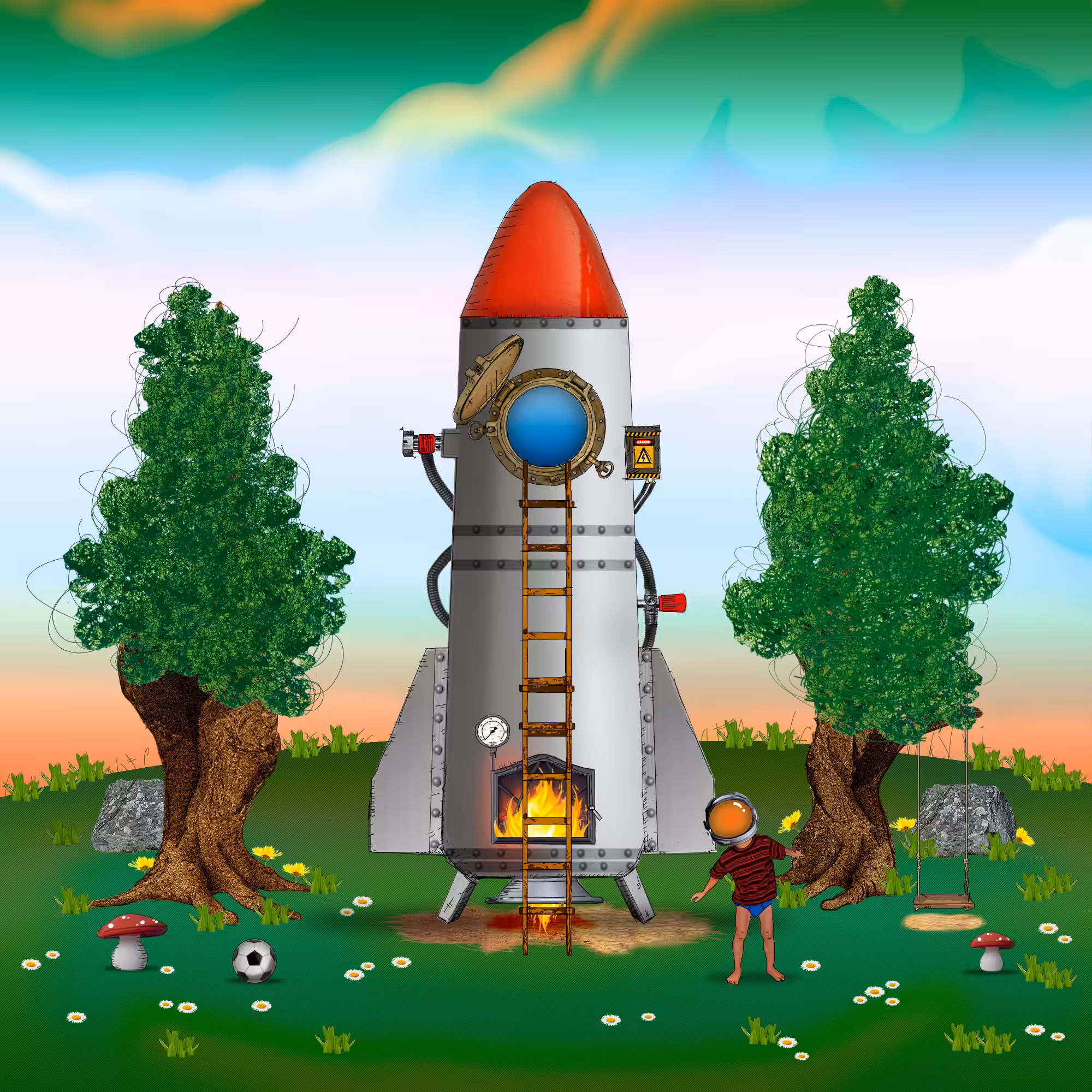 Mommy I built a rocket