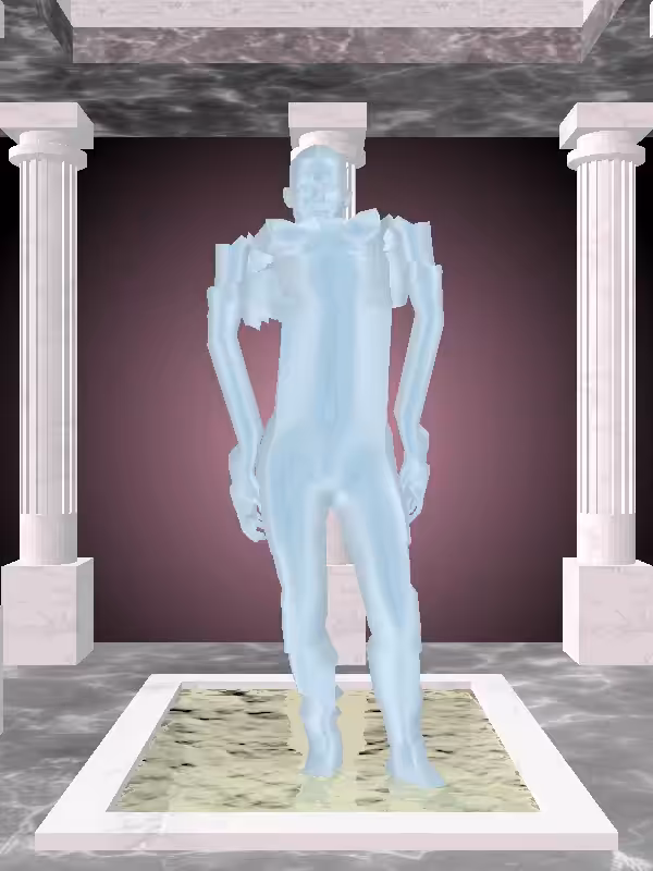 HeavenComputer: The Excited Ethereal Blue Woman #1366