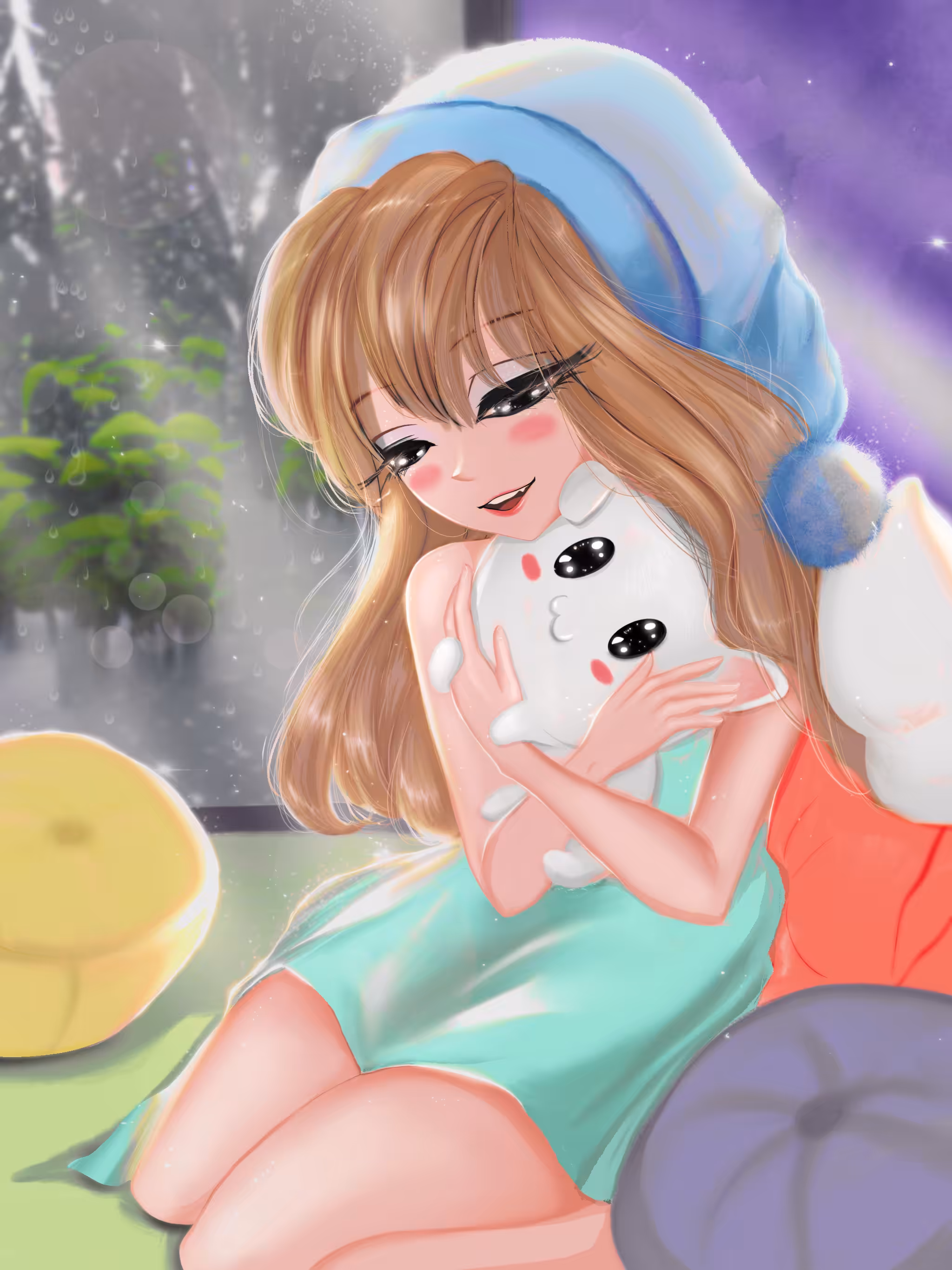 A Rainy Day with Mochi!
