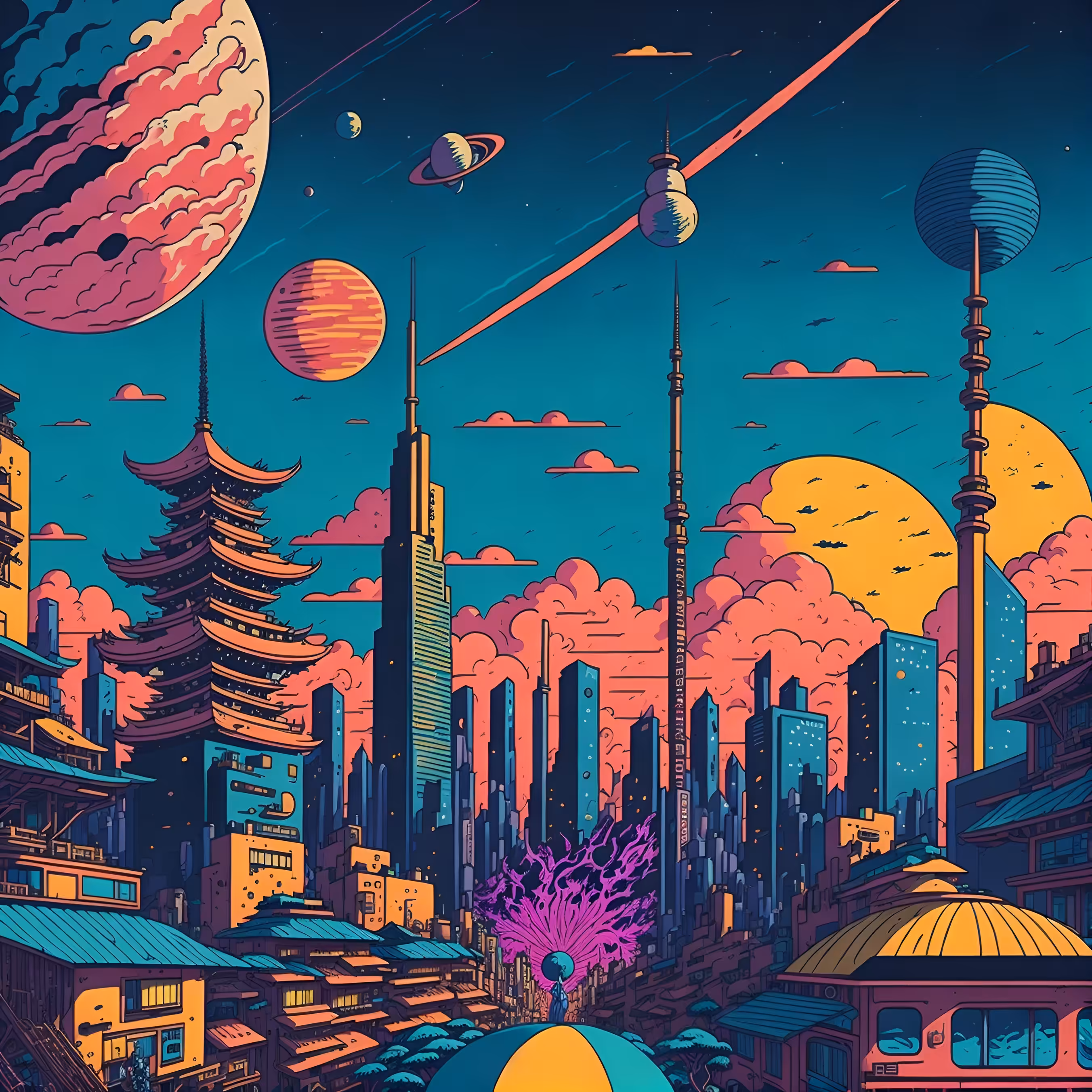 Ukiyo-e Japanese A.I : Tokyo