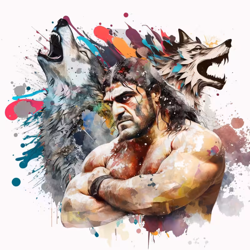 The Wolf and The Wrestler Bloke #1
