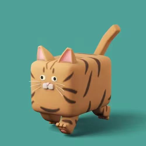 CryptoCubeCat #6 BrownTabby