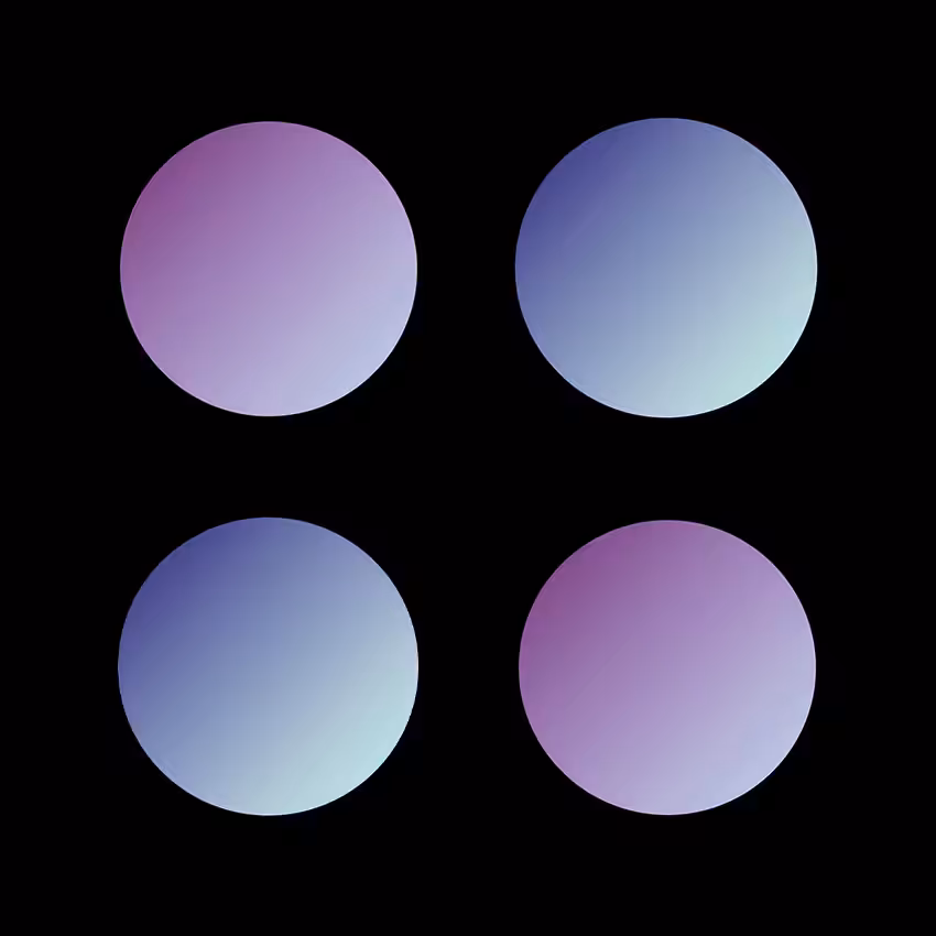 Four Purple Blue Circle