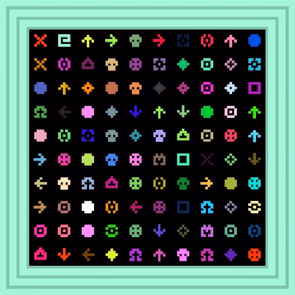 The grass is not always greener on the other side, Tod :: Procedural Symbols #371/1000