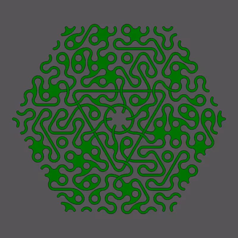 Threefold Symmetry - Dark Variations #227