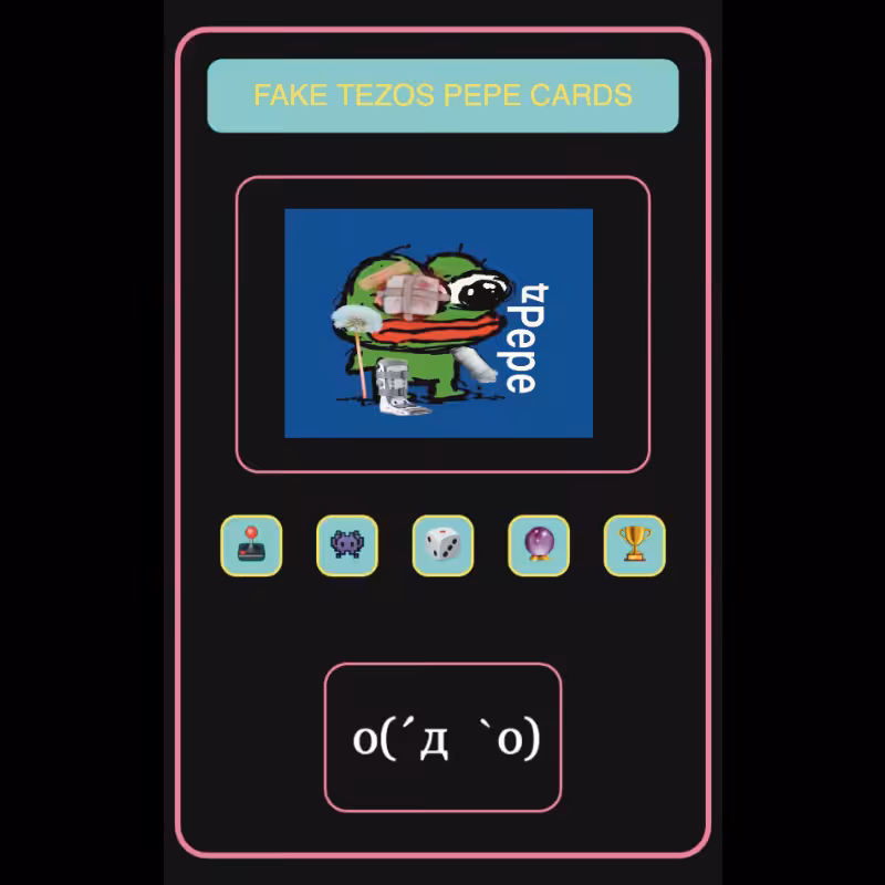 Fake Tezos Pepe Cards #11