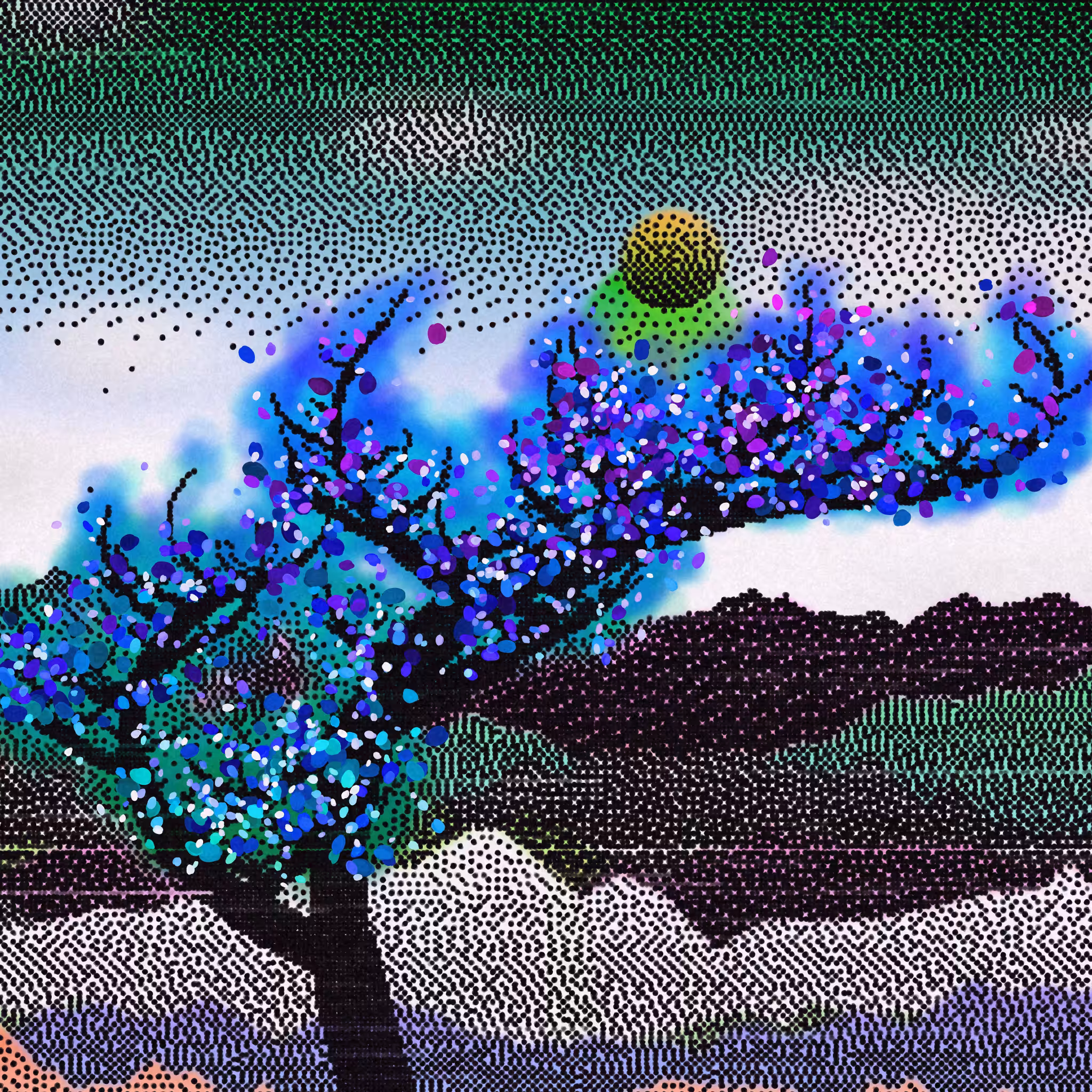 Dithered Branches #180