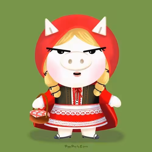 PiggyPing: E-jacca_NFT_PiggyPing_Fairy Tale 4