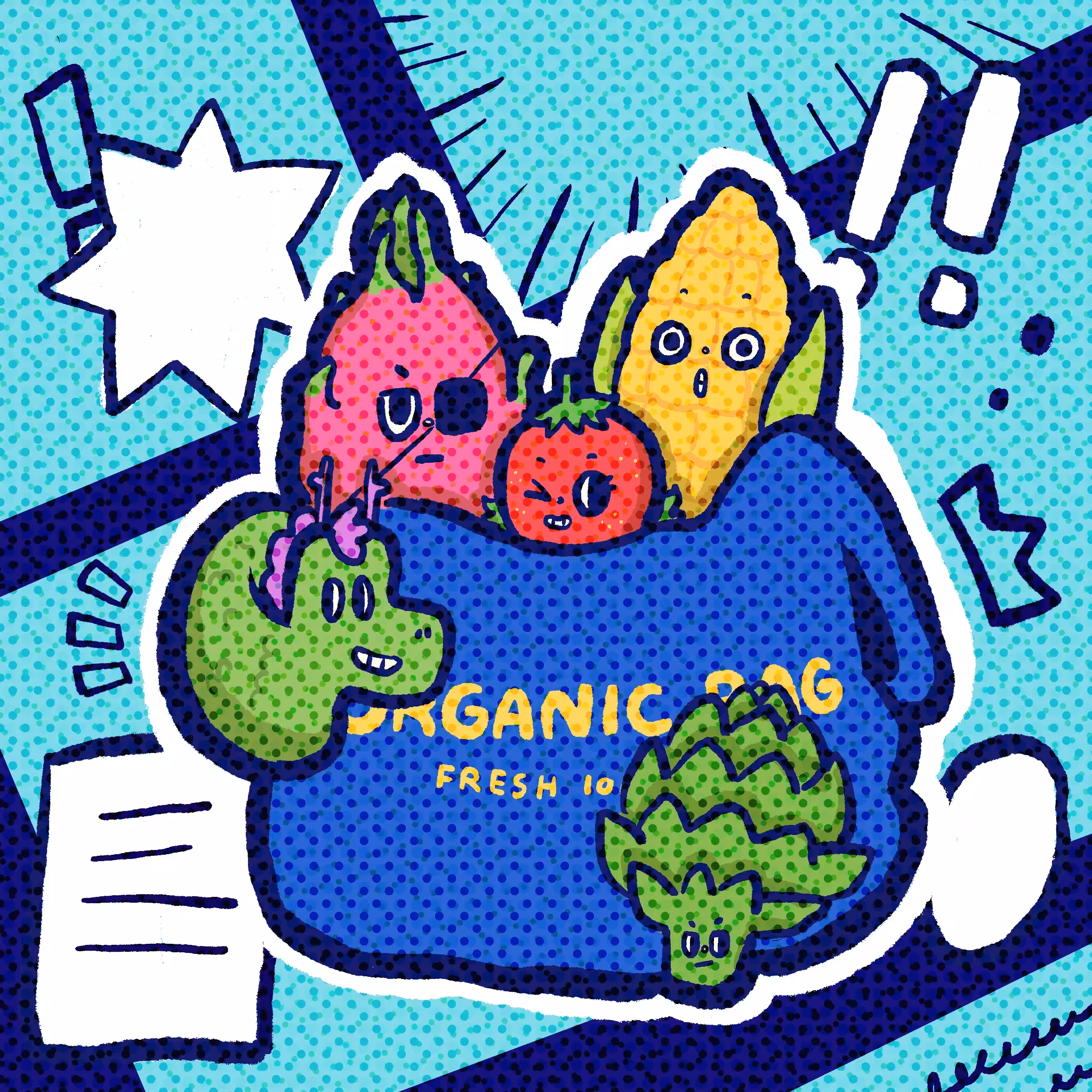 Organic shopping bag 2DSCA