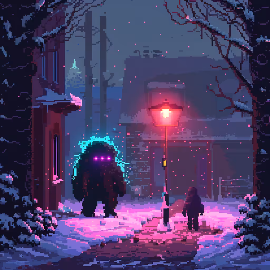 Neon Lamp Monsters on Base #35