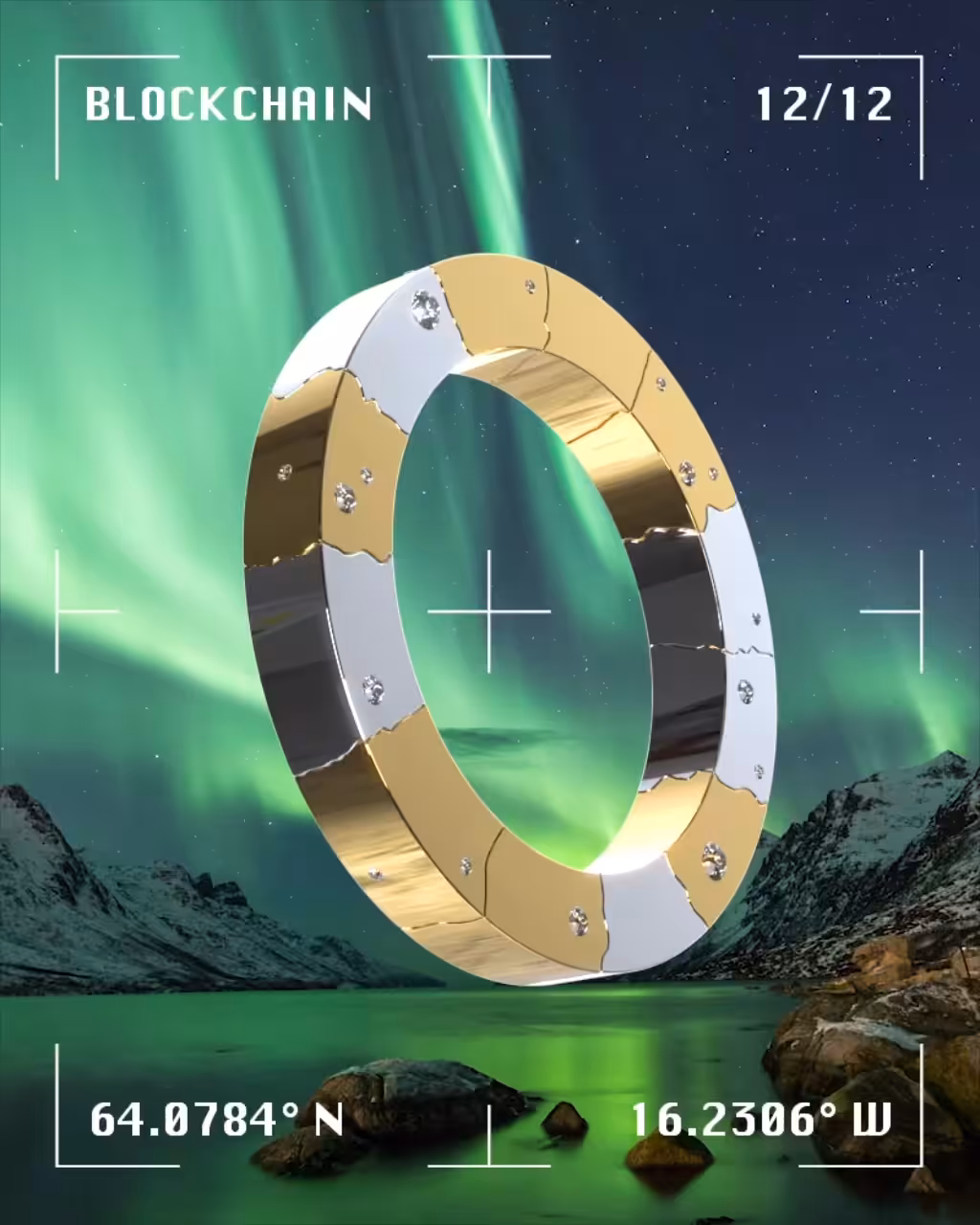 BLOCK 12: NFT + Physical 18K gold block