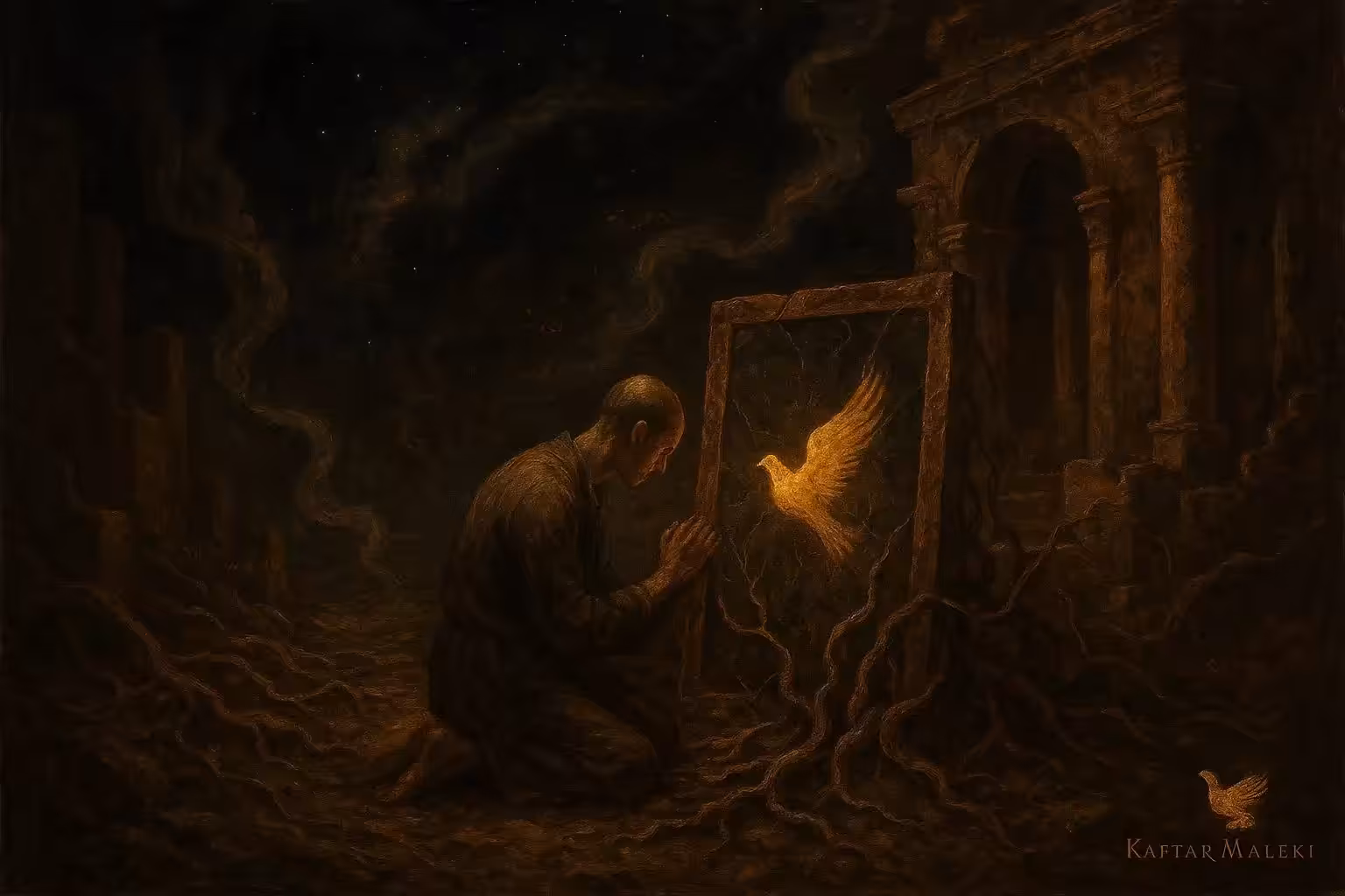 آینهٔ شکست و کبوترِ آگاهی / The Mirror of Ruin and the Dove of Consciousness