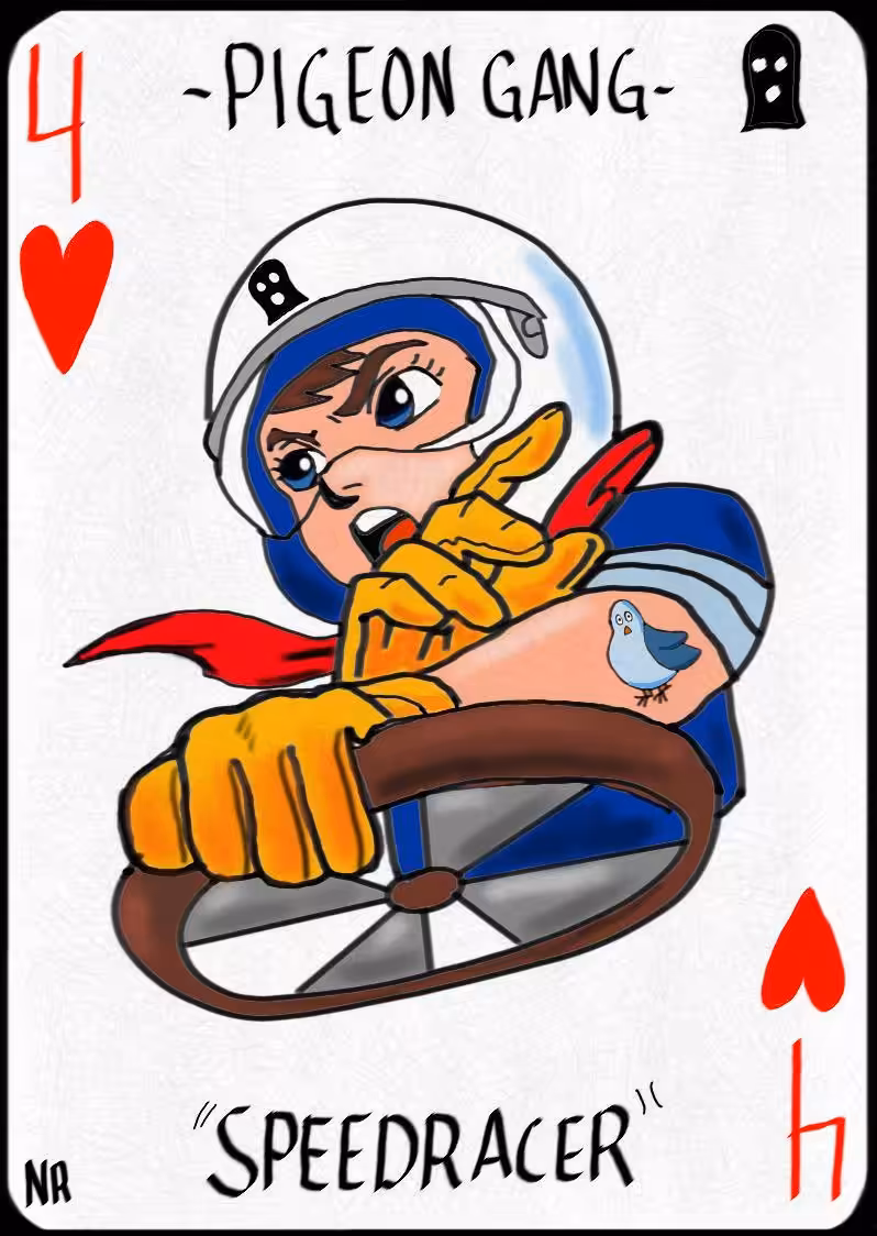 Four of Hearts, Speedracer