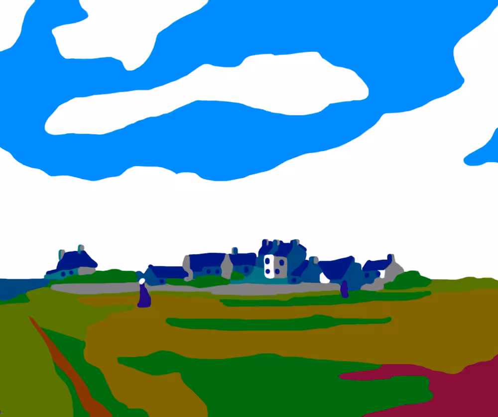 Paysage de l'Île de Fond