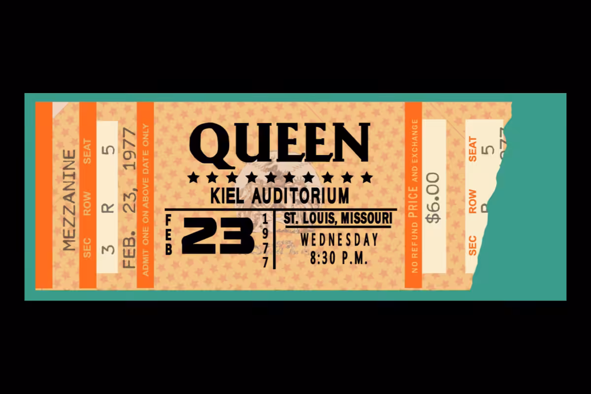 Classic Rock Concert Ticket Stub Generator #10