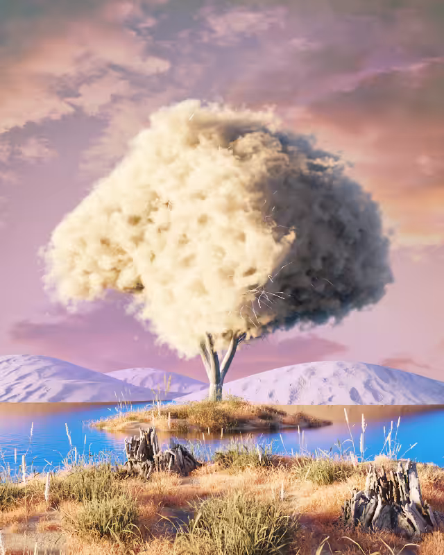 Cloudy desert #8