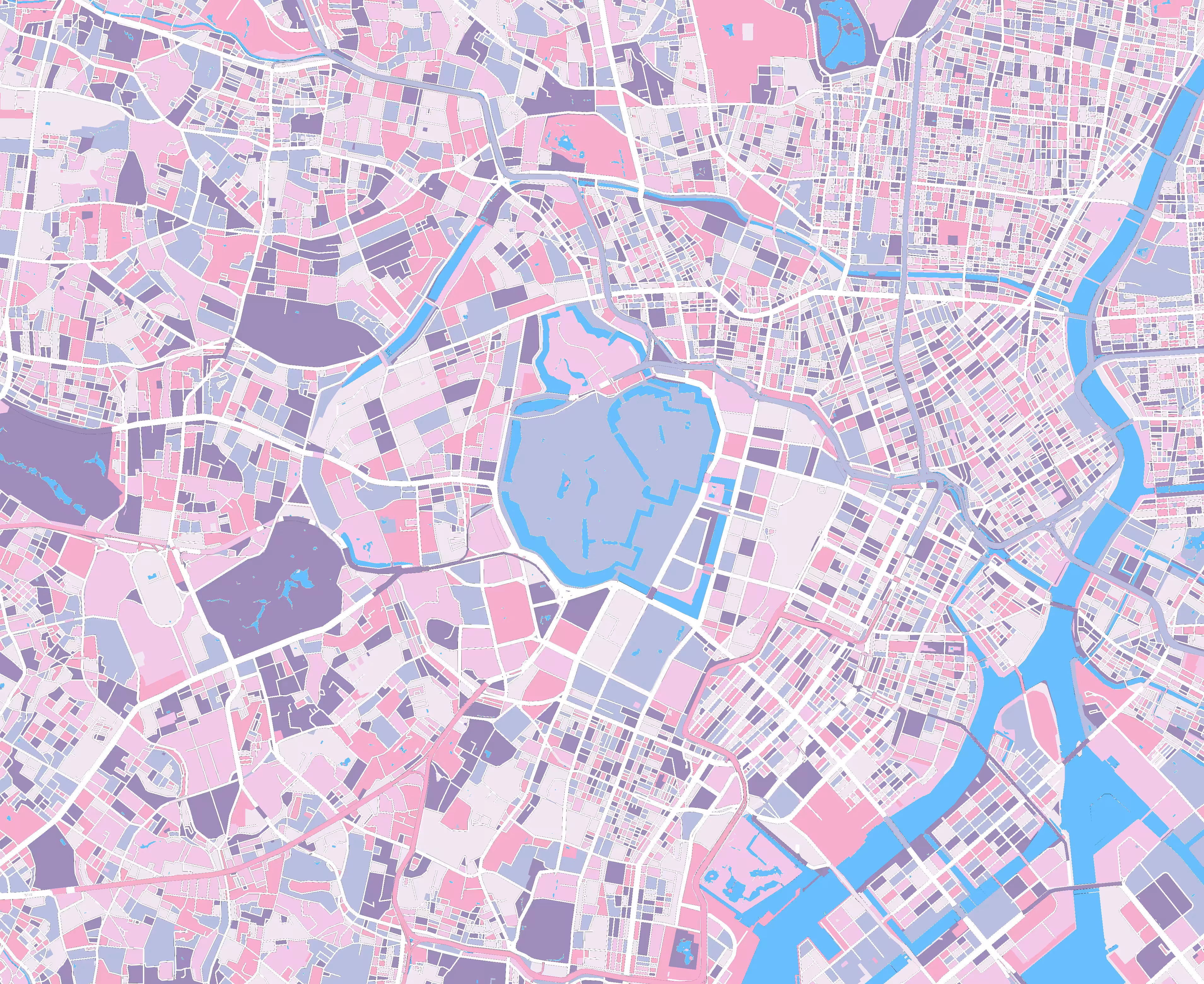 Edo, Japan - MapArt #15 (Tezos Protocol Edition)