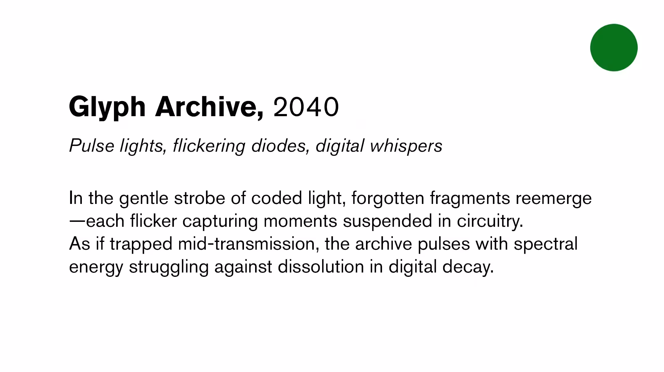 Glyph Archive
