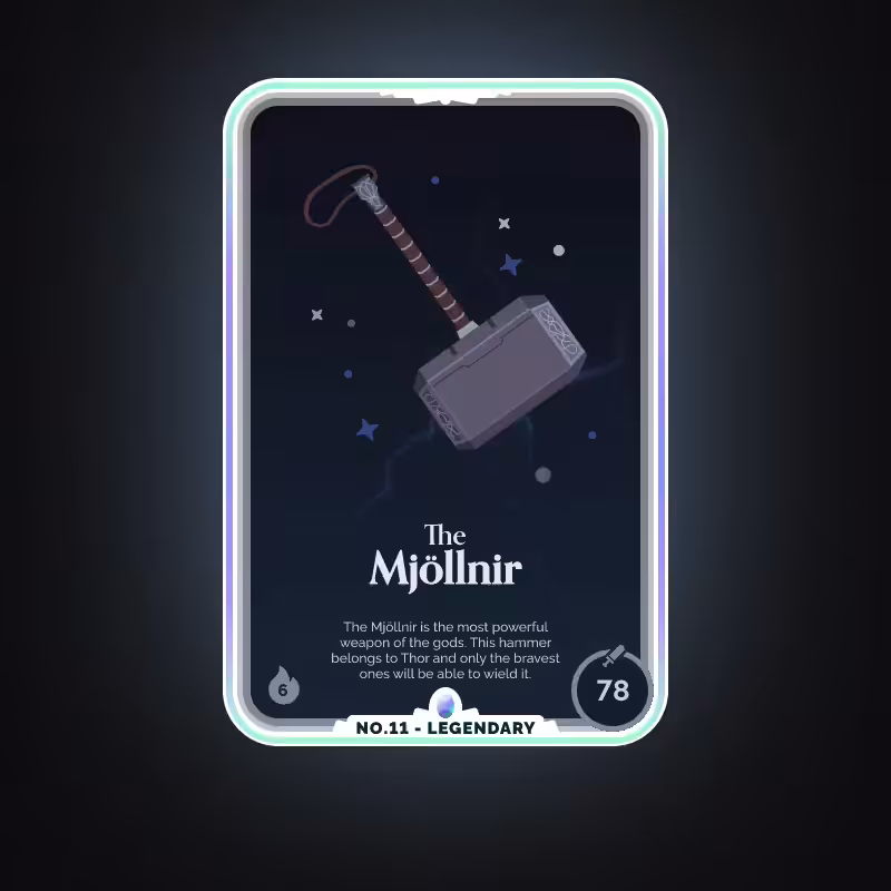 Battle Card no.11 - The Mjöllnir - Legendary