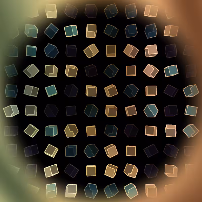 Interactive Cubes Grid #6