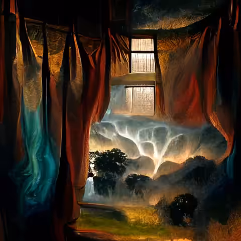 A storm through a window
