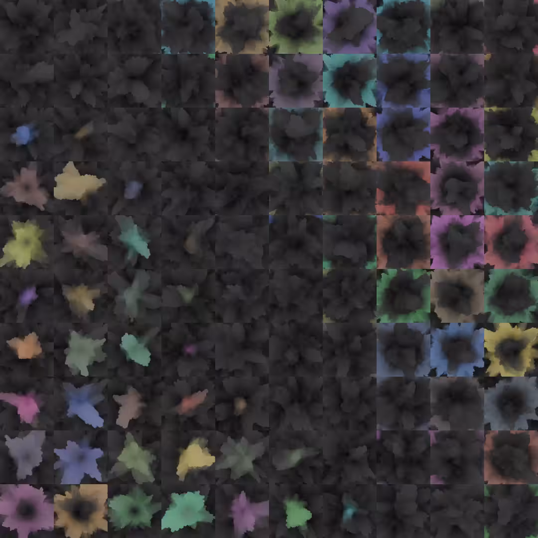 100 Crystal Ripples