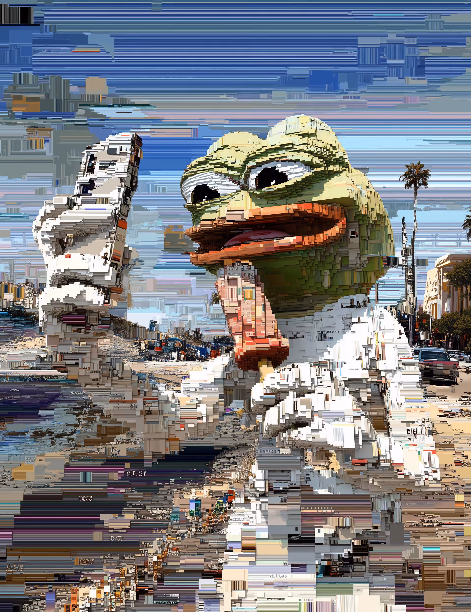 Pixel Pepe The Frog