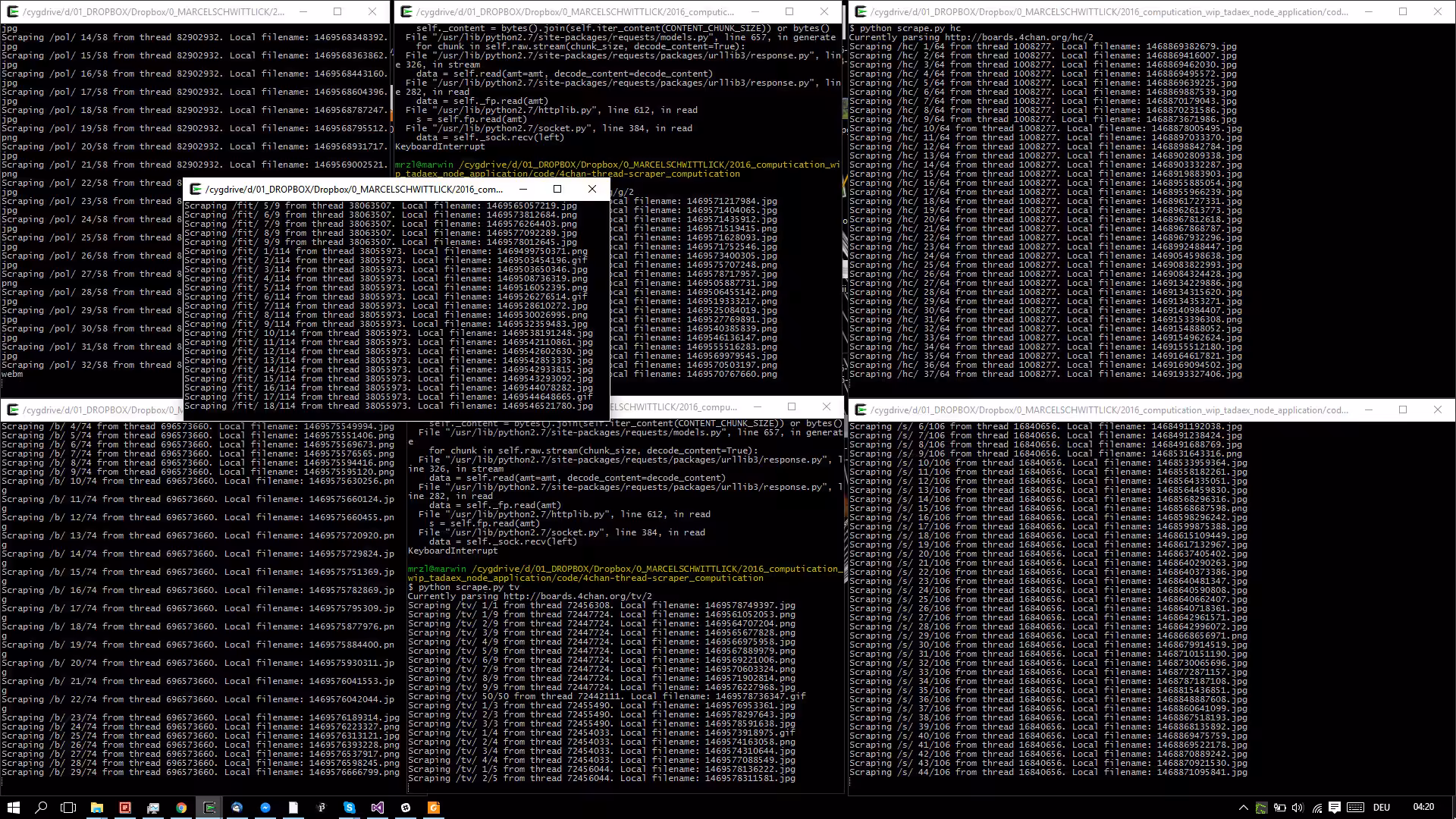 scraping 4chan