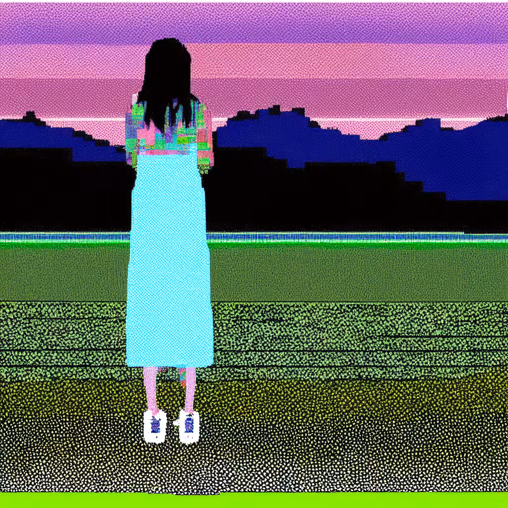 Woman Standing in a Field