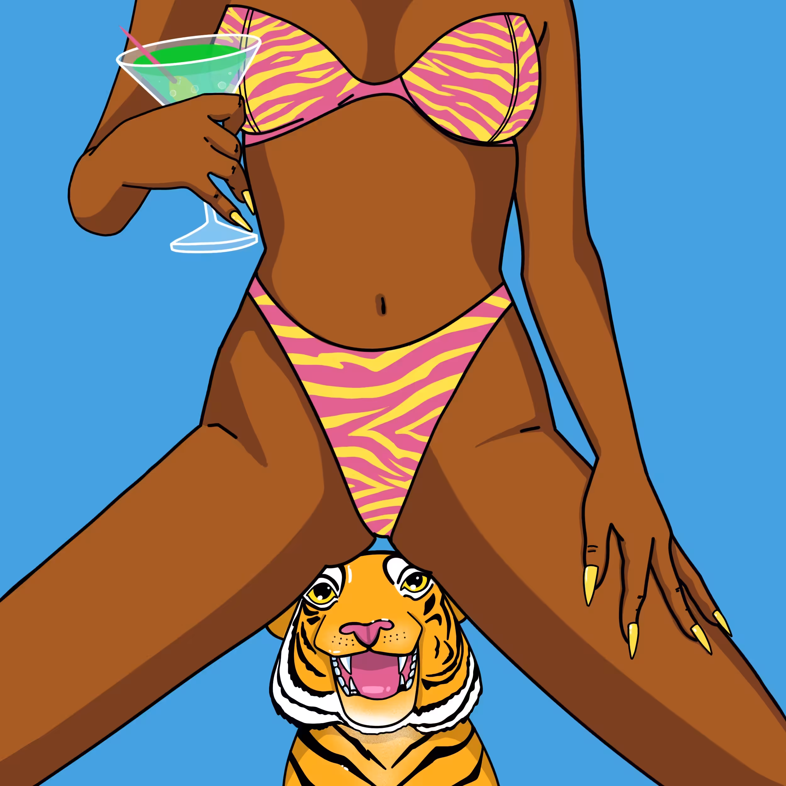 riding a tiger