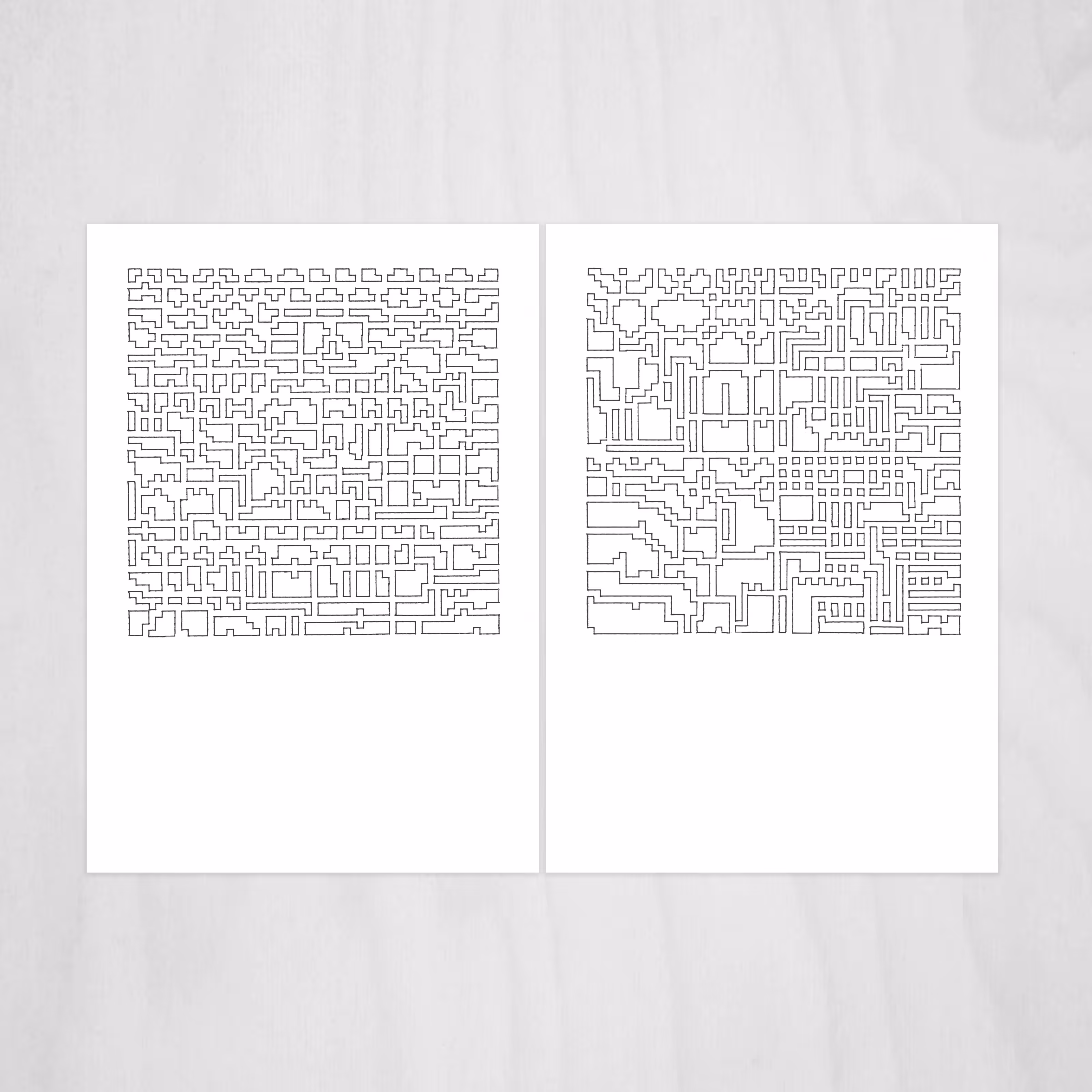 Synopsis of a Plan for a City and a Critique of that Synopsis (Diptych)