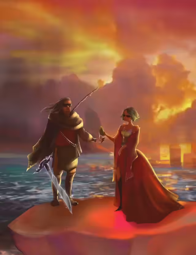 The Avocado knight and the Vampire Lady