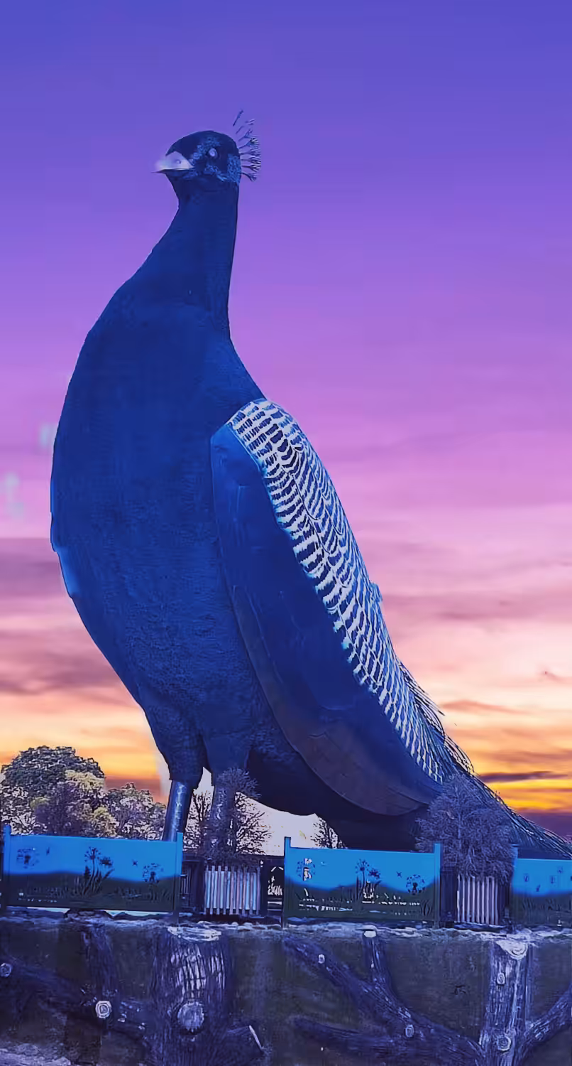 Blue Peacock