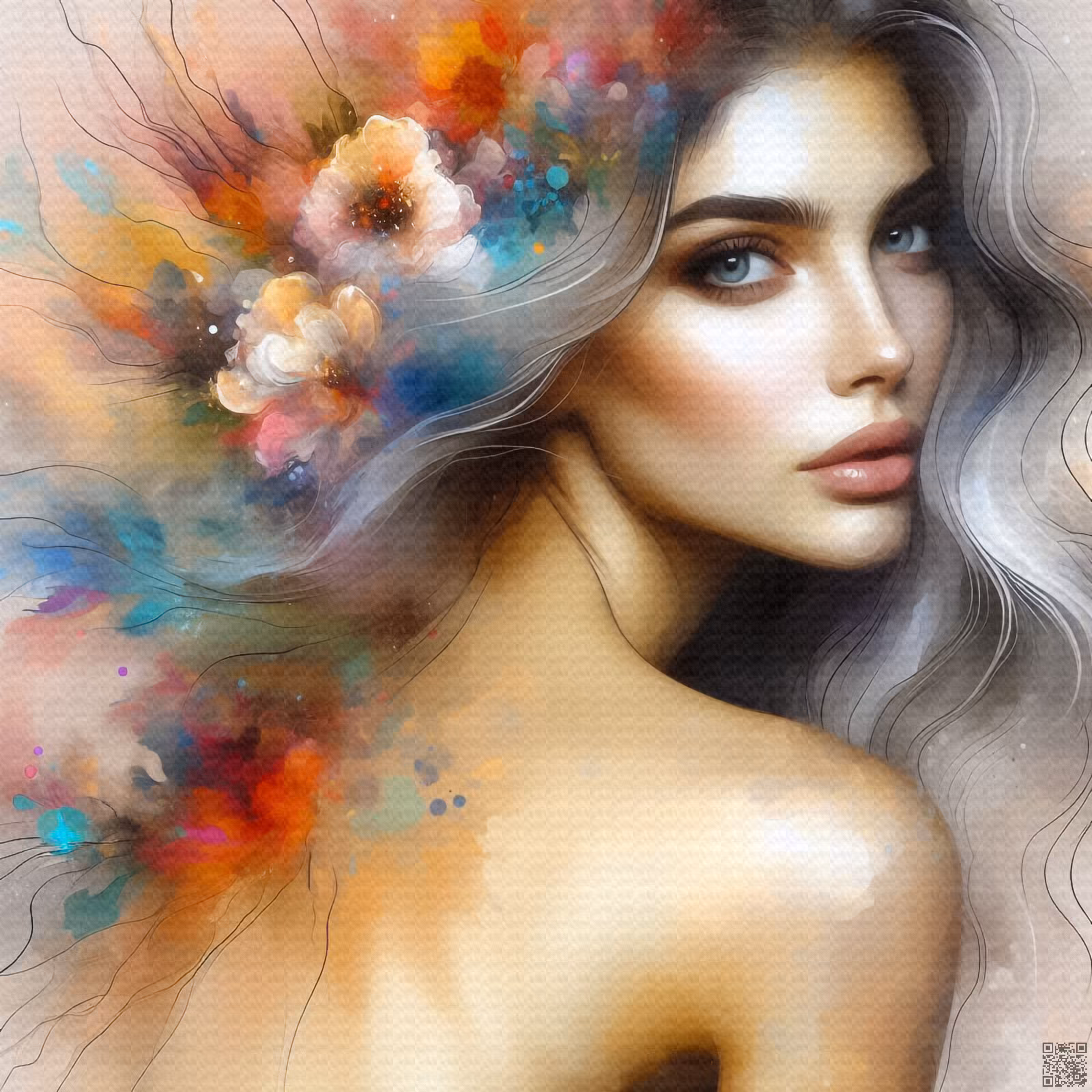 🎨Feminine Beauty in Paint#1