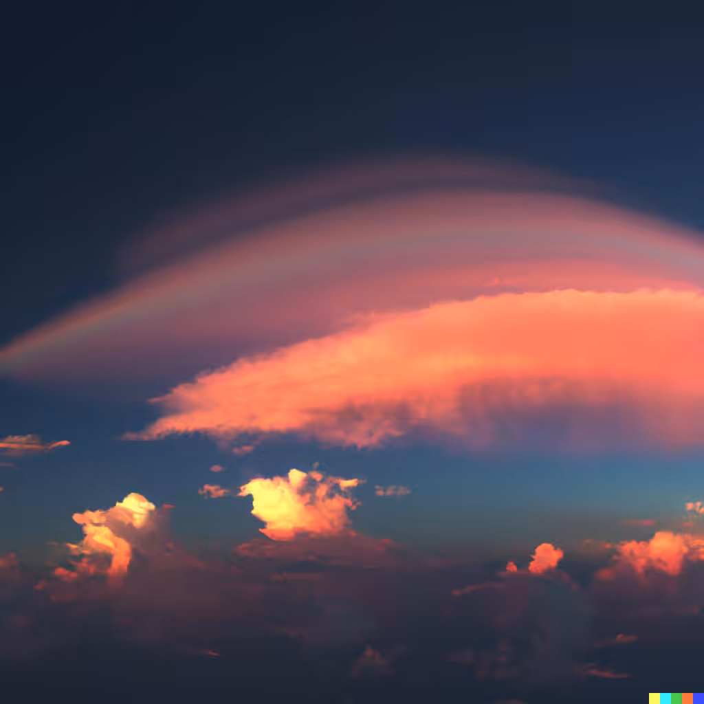 ☁️ 35 -  a sunset with a cloud lenticular