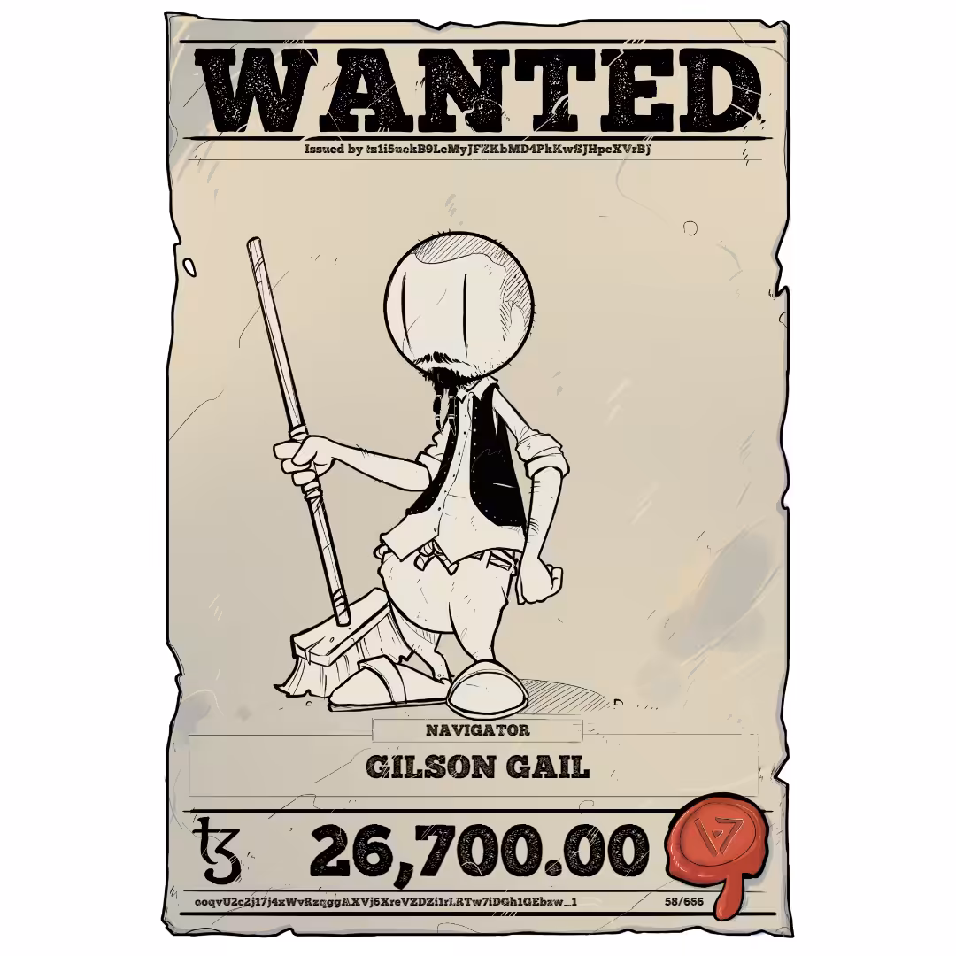 GILSON GAIL | TEZOS PIRATE 58/666