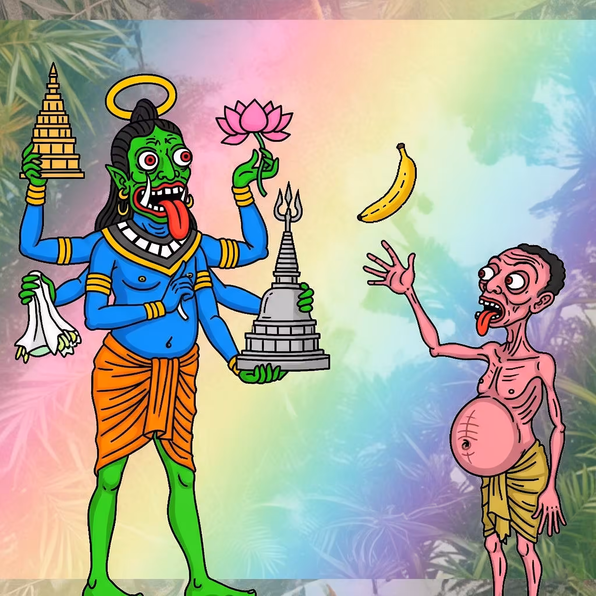 “What is 👁️ God 🛕?” & “Why the fuck 😇 is 🍌 I 🫃 still ⏰ hungry 🦴?”