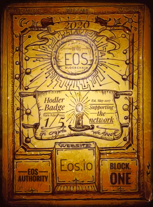 The EOS 'Hodler Badge' (2020 animated) #1
