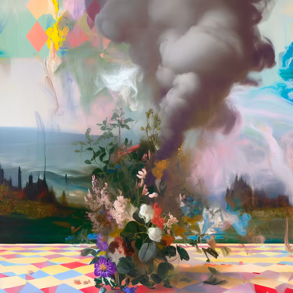 Flowers & Smoke | Harlequin Landscape | 1