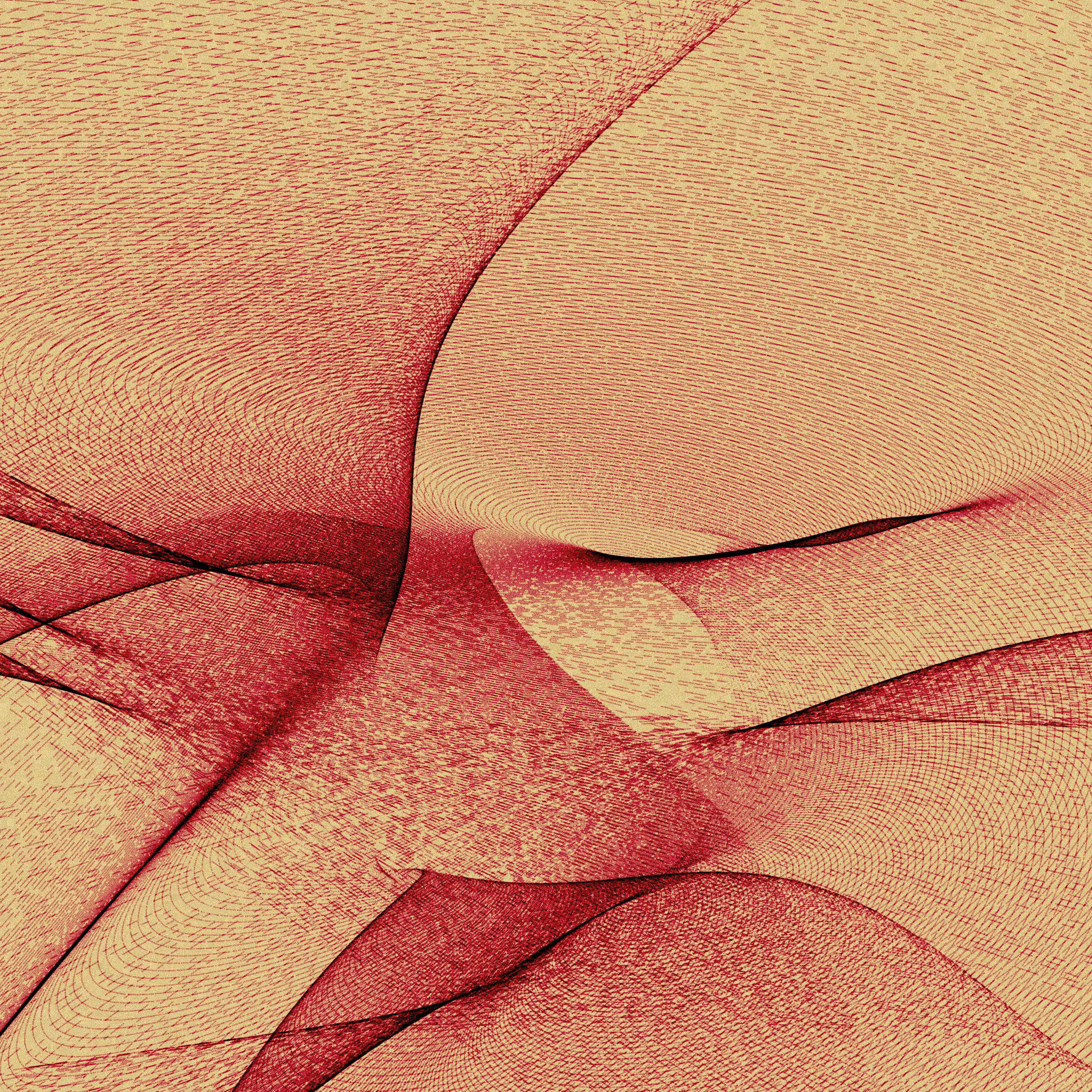 Landscape Red Dunes - Generative Art