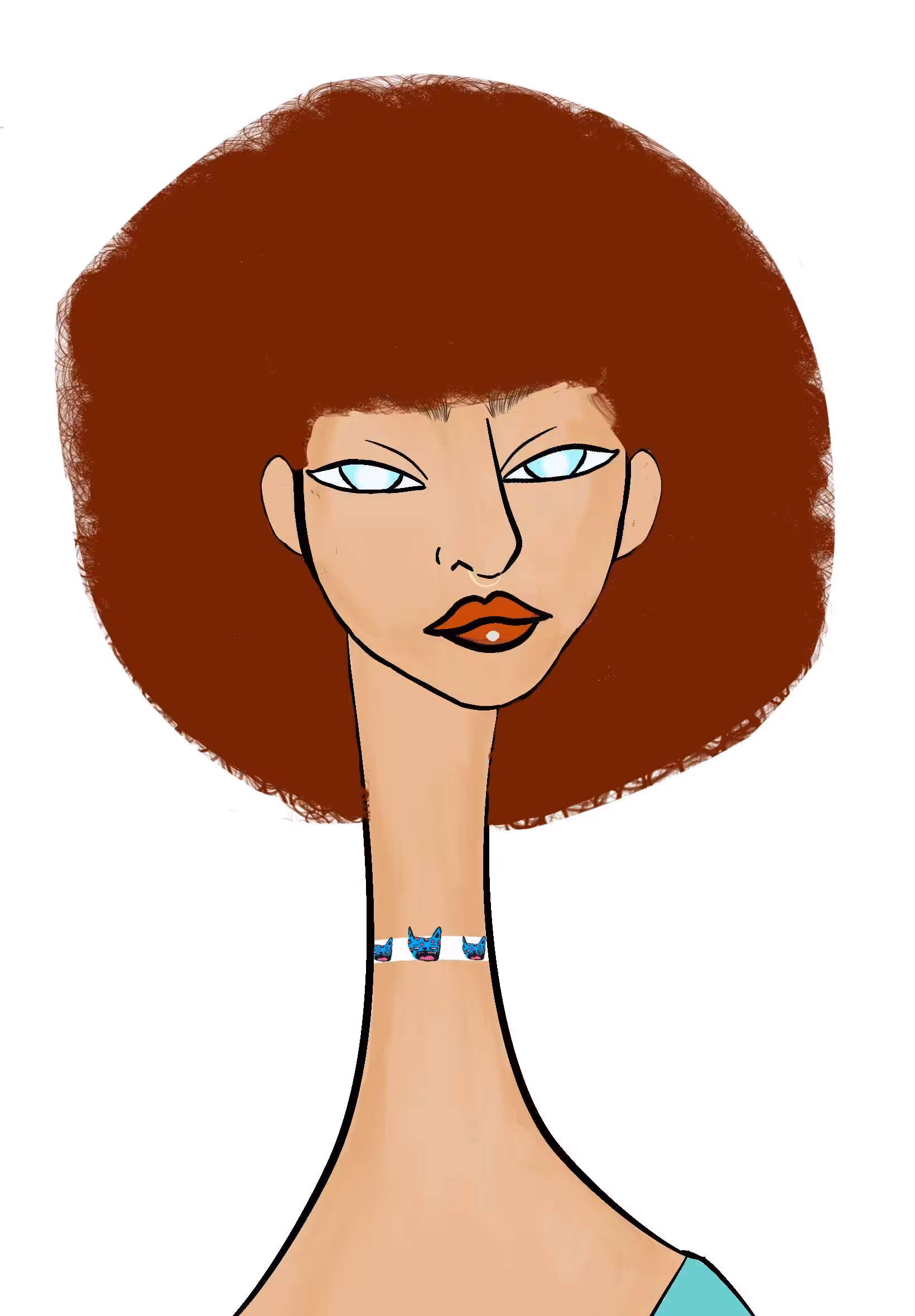 Long Neckie Lady #1401