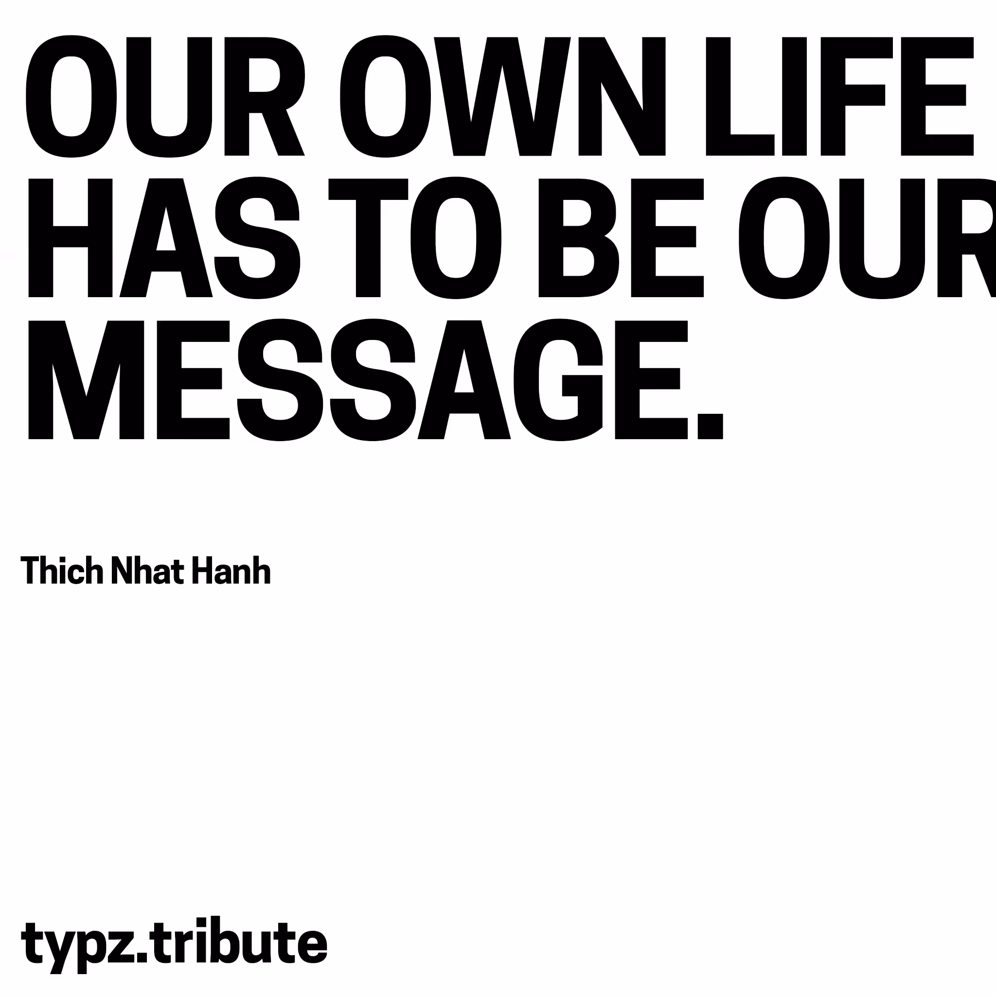 Thich Nhat Hanh tribute