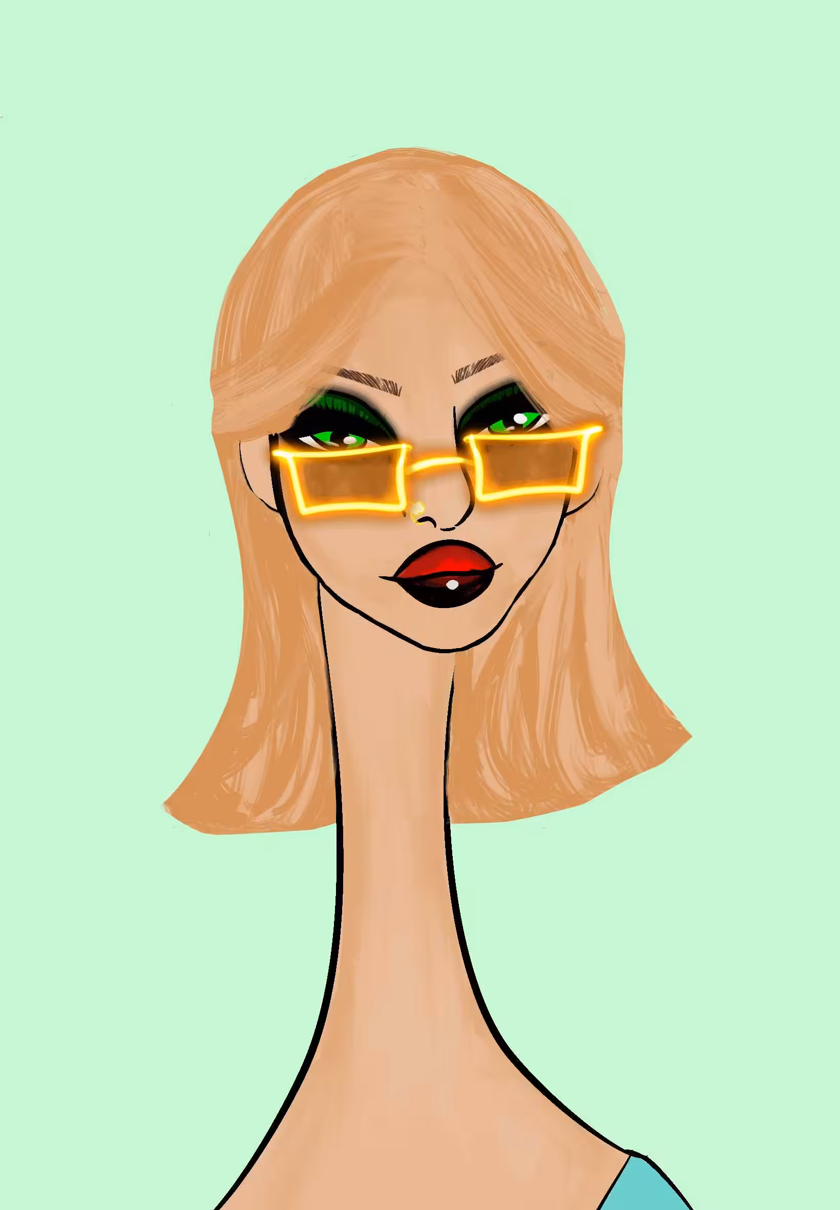 Long Neckie Lady #808
