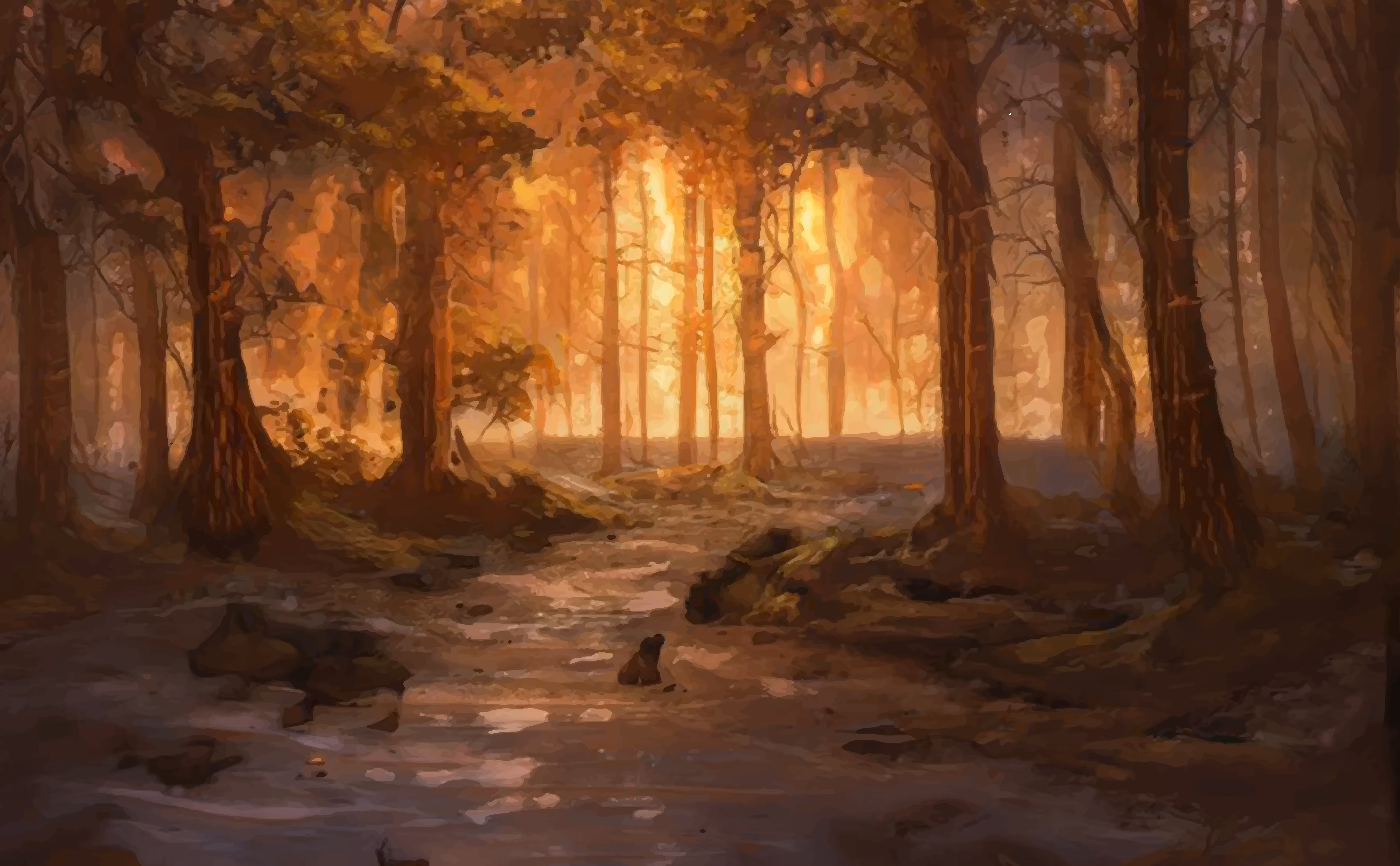 Golden forest