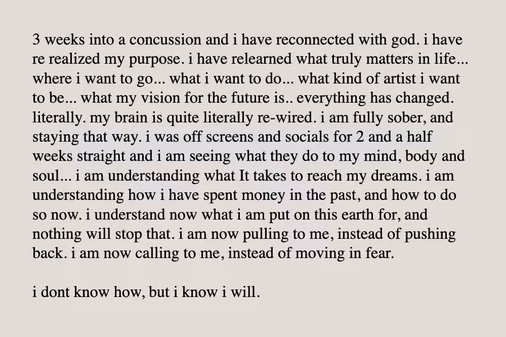 3 weeks into a concussion 