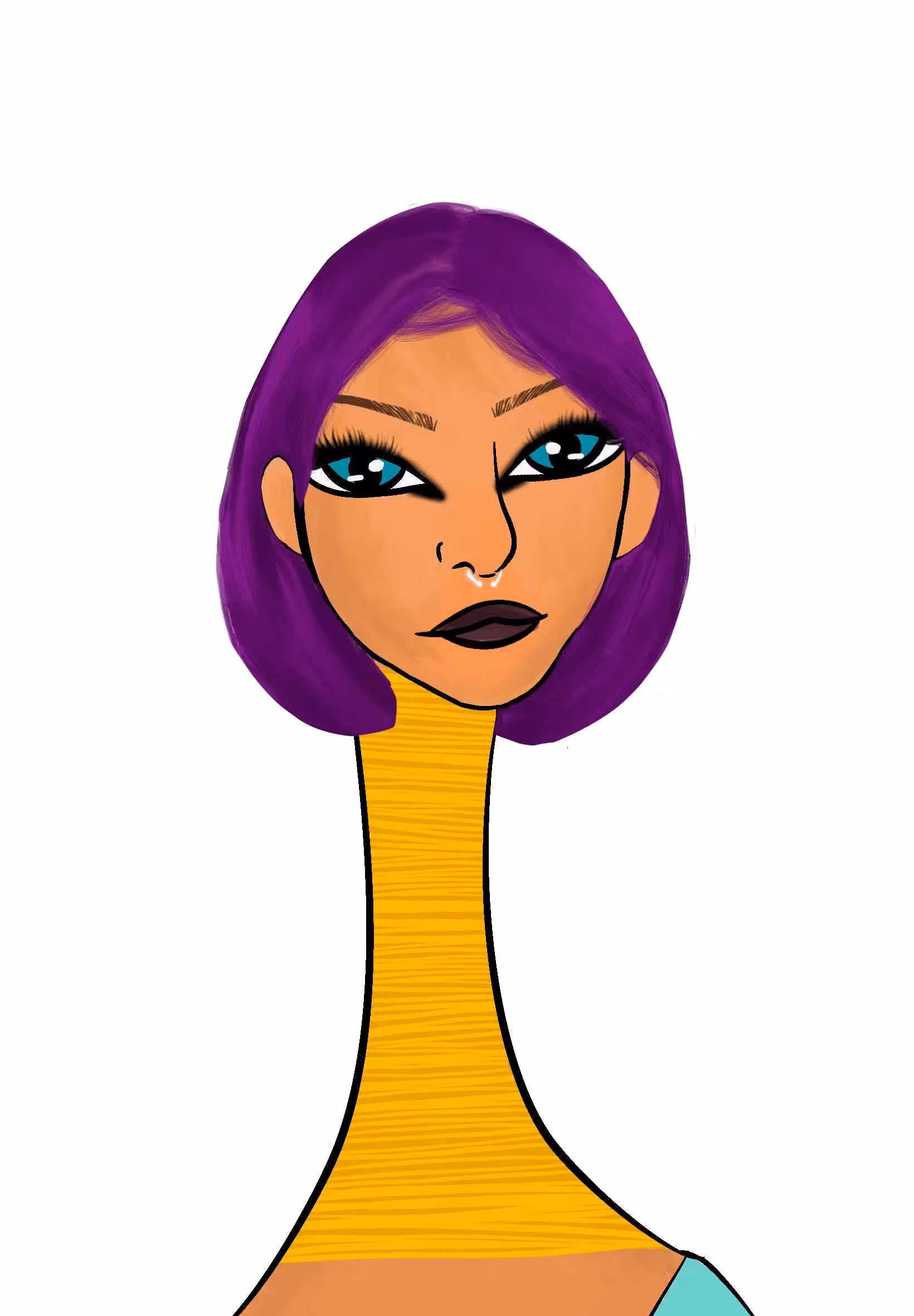 Long Neckie Lady #799