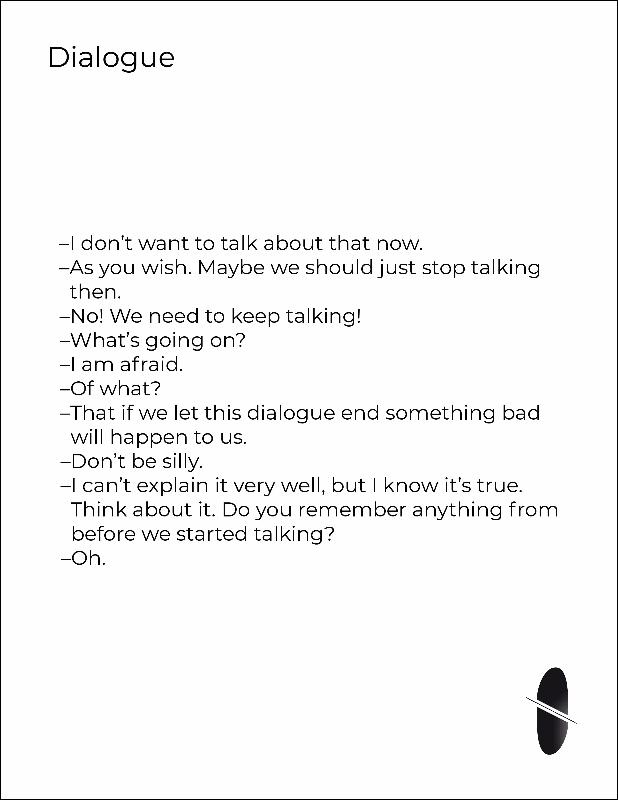 Dialogue